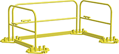 Image of System. Front orientation. Safety Rails. No-Drill Safety Railings.