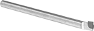 Image of Product. Right Hand. Front orientation. Lathe Tools. Long-Reach Round-Shank Boring Lathe Tools, For Boring, Right-Hand Cutting Direction.