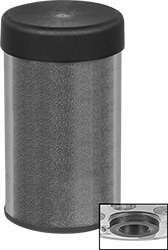Image of Product. Front orientation. Contains Inset. Breather Vents. Moisture Absorbing Breather Vents, NPT Thread, Polycarbonate Body, Nylon Body, Female.