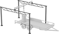 Image of Product. Hoist Not Included. Front orientation. Cranes. Workstation Cranes , Light Duty.