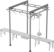 Image of Product. Hoist Not Included. Front orientation. Cranes. Workstation Cranes , Heavy Duty.