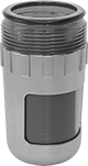 Image of Product. Front orientation. Compressed Air Lubricator Bowls. SMC Compressed Air Lubricator Bowls, Nylon Bowl—Clear.