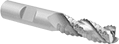 Image of Product. Front orientation. End Mills. Roughing Cobalt Steel Square End Mills for Aluminum, Brass, and Bronze.