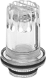 Image of Product. Front orientation. Compressed Air Lubricator Sight Domes. SMC Compressed Air Lubricator Sight Domes.