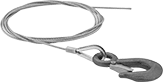 Image of Product. Front orientation. Wire Rope. Extra-Flexible Wire Rope with Hook for Lifting.