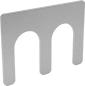 Image of Product. Front orientation. Shims. Sold Individually, Multislot, 2 Slots.