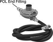 Image of Product. Front orientation. Contains Annotated. Gas Regulators. Portable Gas Burners, For POL Valves.