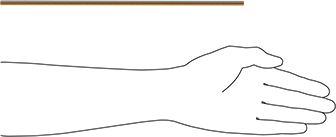 Image of Product. Side1 orientation. Contains SizingReference. High-Strength Steel Threaded Rod, Zinc-Yellow-Chromate Plated, 1/4"-28 Thread Size, 1 Foot Long.
