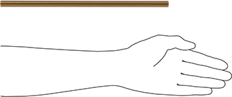 Image of Product. Side1 orientation. Contains SizingReference. High-Strength Steel Threaded Rod, Zinc Yellow-Chromate Plated, 1/2"-20 Thread Size, 1 Foot Long.