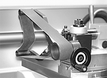 Image of ProductInUse. Back orientation. Sanders. Belt Sanders for Lathes.