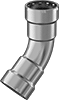 Low-Pressure Stainless Steel Press-Socket Pipe Fittings