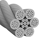 Image of Product. Front orientation. Wire Rope. Ultra-Flexible Wear-Resistant Wire Rope for Lifting.