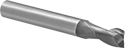 Image of Product. Front orientation. Router Bits. Spiral Router Bits for Steel and Stainless Steel , Aluminum Titanium Nitride (AlTiN)-Coated Carbide, Square Cut Style, Spiral Flute, 2 Flutes.