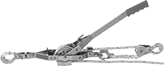 Image of Product. Puller with Removable Pulley. Front orientation. Ratchet Pullers. Ratchet Pullers with Rope, Removable Pulley, Aluminum, Steel.