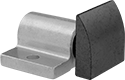 Image of Product. Front orientation. Spring Stops. Spring-Loaded Guide Plungers, Square Face, Rectangular Base.