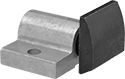 Image of Product. Front orientation. Spring Stops. Spring-Loaded Guide Plungers, Square Face with Chamfered Bottom, Rectangular Base.
