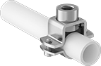 Image of ProductInUse. Front orientation. Spray Nozzle Fittings. Quick-Mount Spray Nozzle Fittings.