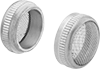 Image of Product. Front orientation. Parts Baskets. Round Enclosed Parts Baskets, Curved Baskets without Handle and with Screw Together Lid.