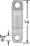Image of Product. Front orientation. Contains Annotated. Swivels. Eye-to-Eye Ball Bearing Swivels—For Lifting.