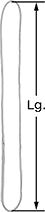 Image of Product. Polyester-Outer-Layer Reinforcement. Front orientation. Slings. Wear-Resistant Eyeless Web Slings, Polyester-Outer-Layer Reinforcement.