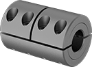 Image of Product. Front orientation. Rigid Shaft Couplings. Three-Piece Rigid Shaft Couplings , For Round Shafts.