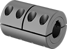 Image of Product. Front orientation. Rigid Shaft Couplings. Three-Piece Rigid Shaft Couplings , For Keyed Shafts.