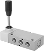 Image of Product. Front orientation. Directional Control Valves. Two-Speed Two-Action Air Directional Control Valves with Full Shut-Off, Style A.