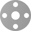 Ultra-Chemical-Resistant High-Strength PTFE Pipe Gaskets with Bolt Holes