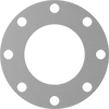 Ultra-Chemical-Resistant High-Strength PTFE Pipe Gaskets with Bolt Holes