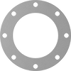 Ultra-Chemical-Resistant High-Strength PTFE Pipe Gaskets with Bolt Holes