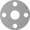Ultra-Chemical-Resistant High-Strength PTFE Pipe Gaskets with Bolt Holes