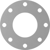 Ultra-Chemical-Resistant High-Strength PTFE Pipe Gaskets with Bolt Holes