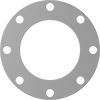 Ultra-Chemical-Resistant High-Strength PTFE Pipe Gaskets with Bolt Holes