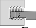 Image of Specification. Front orientation. Contains Annotated. Lathe Tools. Solid Carbide Internal Threading Lathe Tools.