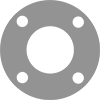 High-Temperature Silicone Pipe Gaskets with Bolt Holes