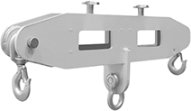 Image of Product. Front orientation. Forklift Lifting Hooks. Style D.
