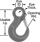 Image of Product. Front orientation. Hooks. For Lifting, Eye.