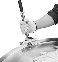 Image of ProductInUse. Front orientation. Bead Rollers. Handheld Bead Rollers.