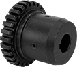 Image of Product. Front orientation. Flexible Shaft Couplings. Shock-Absorbing Grid Couplings, Hubs.