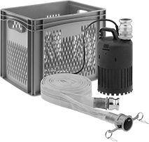 Image of Product. Front orientation. Dewatering Pumps. Dewatering Pumps with Hose.