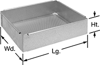 Image of Product. Front orientation. Contains Annotated. Parts Baskets. Parts Baskets for Washing Tubs, Straight Baskets, Round Opening.