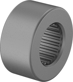 Image of Product. Front orientation. High-Speed Shaft-Mount Track Roller, without Seal, 2" Roller Diameter, 1" Roller Width .
