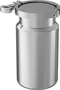 Image of Product. Front orientation. Bottles. Quick-Clamp Stainless Steel Bottles.