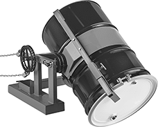 Image of ProductInUse. Front orientation. Drum Dispensers. Pull-Chain Fork-Mount Drum Dispensers, Style B.