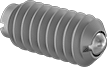 Image of Product. Front orientation. Spring Plungers. Ball-Nose Spring Plungers.