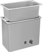 Image of System. Front orientation. Cleaning Pans for Ultrasonic Cleaners. Heated Ultrasonic Cleaners.