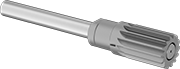 Image of System. Reamer and Arbor (Sold Separately). Front orientation. Reamers. Reamers, Arbor Mount, For Round Shank, Straight Flute.