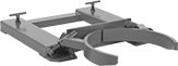Image of Product. Front orientation. Drum Grabbers. Side-Grip Fork-Mount Drum Grabbers, Style B.