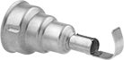 Image of Product. Front orientation. Heat Gun Nozzles. Curved-Tip Heat Gun Nozzles, For Steinel Heat Guns, Style H.