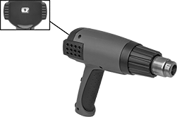 Image of Product. Front orientation. Contains Inset. Heat Guns. Heat Guns, 9 Temperature Settings.